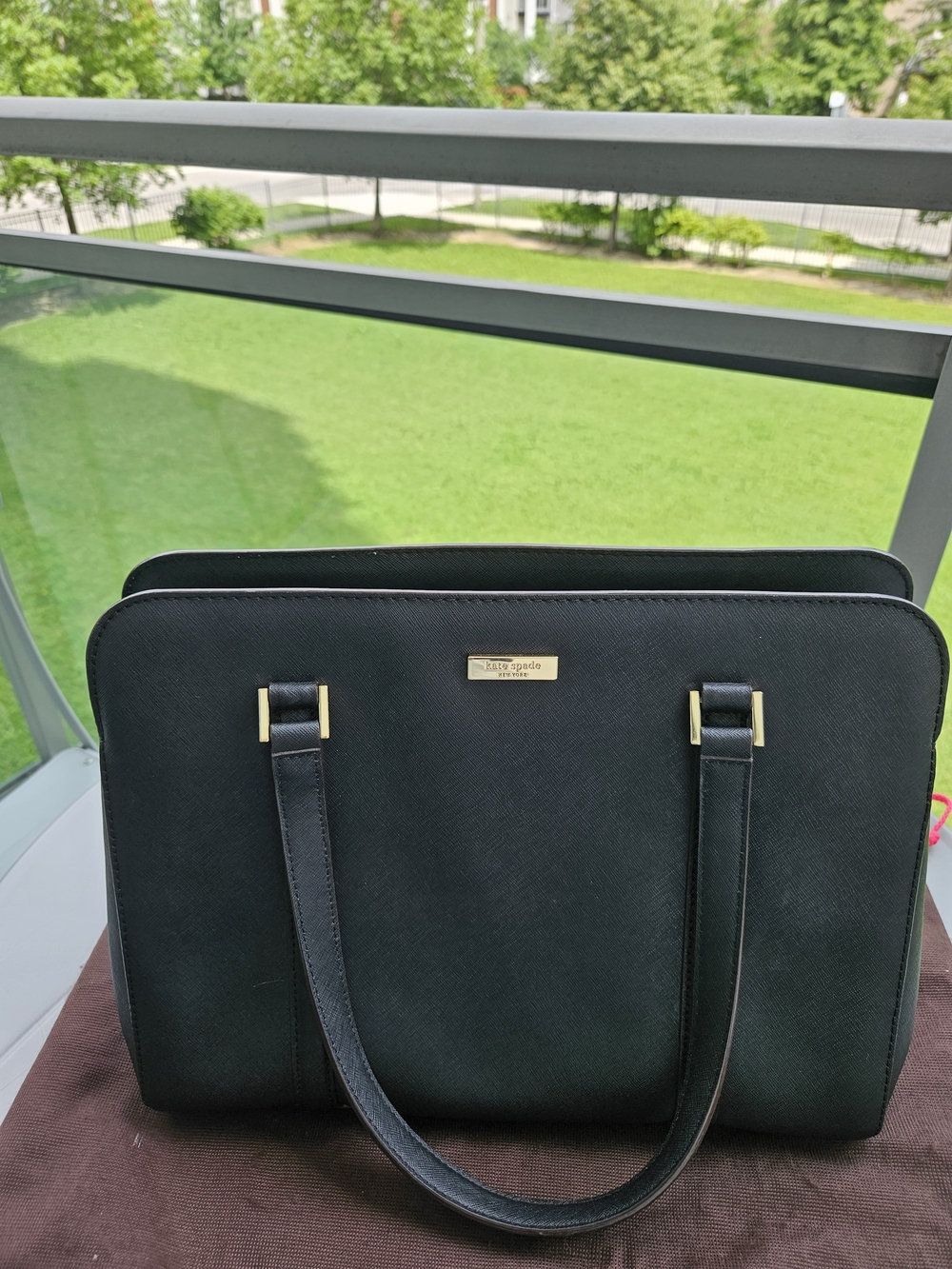 kate spade Black Leather Tote Bag - Picture 2 of 16